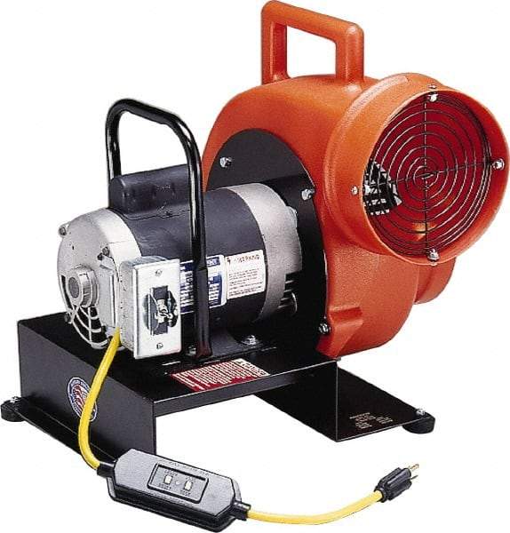 Allegro - 8" Inlet, Direct Drive, 4 hp, 1,850, 760 CFM, Blower - 10 Amp Rating, 115 Volts, 1,140 & 1,725 RPM - Benchmark Tooling