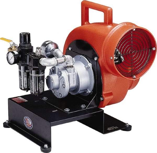 Allegro - 8" Inlet, Pneumatic Centrifugal Blower - 1,800 & 1,350 CFM (One 90° Bend), 1,700 CFM (Free Air) & 900 CFM (Two 90° Bends) - Benchmark Tooling