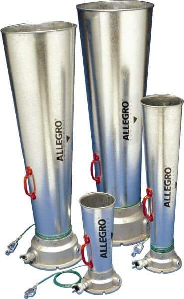 Allegro - 46.06 Inch Long, Galvanized Steel Venturi Style Pneumatic Blowers - 1 Inch NPT, 14.37 Inch Base Diameter, 14-1/4 Inch Face Diameter - Benchmark Tooling