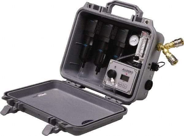 Allegro - 30 CFM Portable SAR Filtration Panel - 2 Respirator Outlets, 1/4" Inlet, 1/4" Outlet - Benchmark Tooling