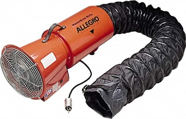 Allegro - 13" Inlet, Direct Drive, 890 CFM, Blower - 3.3 Amp Rating, 115 Volts, 3,250 RPM - Benchmark Tooling