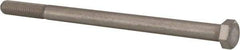 Value Collection - 1/2-13 UNC, 8" Length Under Head Hex Head Cap Screw - Partially Threaded, Grade 316 Stainless Steel, Uncoated, 3/4" Hex - Benchmark Tooling