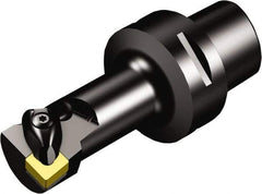 Sandvik Coromant - Left Hand Cut, Size C6, CNMG 16 06 12 & CNMG 543 Insert Compatiblity, External Modular Turning & Profiling Cutting Unit Head - 27mm Ctr to Cutting Edge, 140mm Head Length, Through Coolant, Series T-Max P - Benchmark Tooling