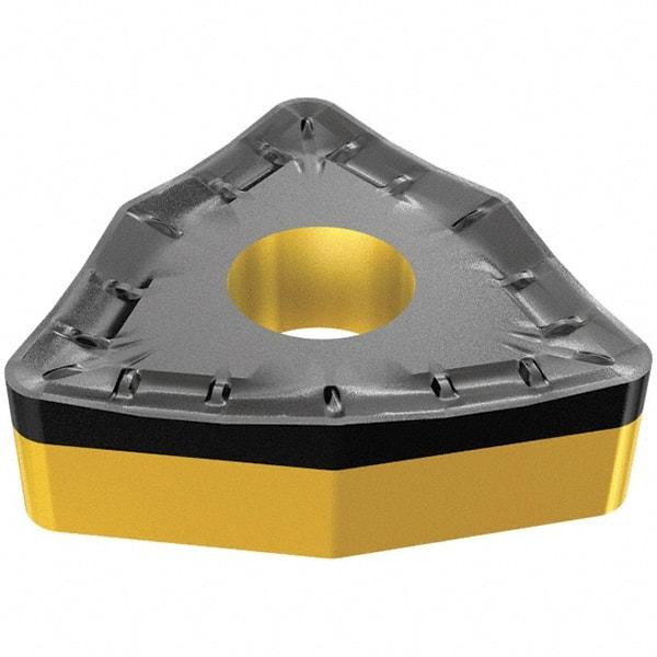 Iscar - WNMM432 NM Grade IC8250 Carbide Turning Insert - TiCN/Al2O3/TiN Finish, 80° Trigon, 1/2" Inscr Circle, 3/16" Thick, 1/32" Corner Radius - Benchmark Tooling