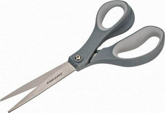 Fiskars - 3-7/64" LOC, 8-1/2" OAL Stainless Steel Scissors - Right Hand, Plastic Straight Handle, For Crafts - Benchmark Tooling