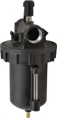 Parker - 1 NPT Port, 250 Max psi, Heavy-Duty Lubricator - Zinc Bowl with Sight Glass, Cast Aluminum Body, 350 CFM, 150°F Max, 4.97" Wide x 11.44" High - Benchmark Tooling