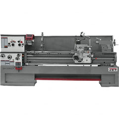 Jet - 22" Swing, 80" Between Centers, 230 Volt, Triple Phase Engine Lathe - 7MT Taper, 10 hp, 25 to 1,800 RPM, 3-1/8" Bore Diam, 40" Deep x 49" High x 136" Long - Benchmark Tooling