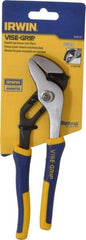 Irwin - 8" OAL, 1-1/4" Jaw Length, Groove Joint Pliers - Smooth Jaw, Smooth Head, ProTouch Handles - Benchmark Tooling