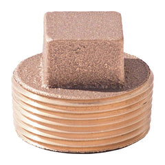 Merit Brass - Brass & Chrome Pipe Fittings Type: Square Head Plug Fitting Size: 4 - Benchmark Tooling