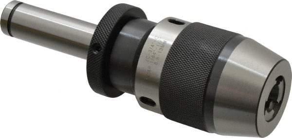 Interstate - 0 to 1/2" Capacity, Integral Shank Drill Chuck - Keyless, Straight Shank - Exact Industrial Supply