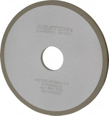 Norton - 6" Diam x 1-1/4" Hole x 1/4" Thick, 100 Grit Surface Grinding Wheel - Diamond, Type 1A1, Fine Grade, Resinoid Bond - Benchmark Tooling