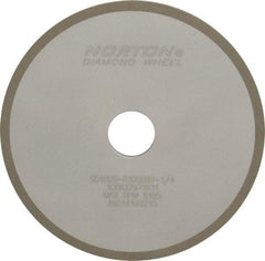 Norton - 7" Diam x 1-1/4" Hole x 1/4" Thick, 100 Grit Surface Grinding Wheel - Diamond, Type 1A1, Fine Grade, Resinoid Bond - Benchmark Tooling