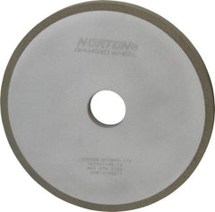 Norton - 7" Diam x 1-1/4" Hole x 1/2" Thick, 100 Grit Surface Grinding Wheel - Diamond, Type 1A1, Fine Grade, Resinoid Bond - Benchmark Tooling