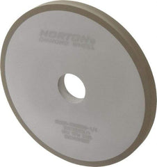 Norton - 7" Diam x 1-1/4" Hole x 1/2" Thick, 220 Grit Surface Grinding Wheel - Diamond, Type 1A1, Very Fine Grade, Resinoid Bond - Benchmark Tooling