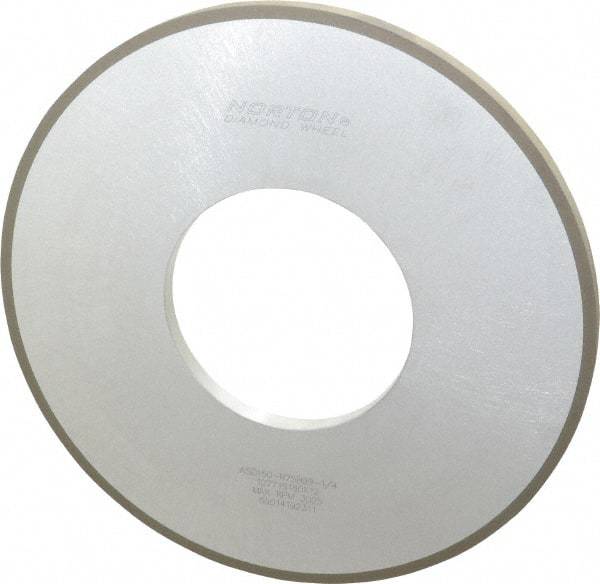 Norton - 12" Diam x 5" Hole x 1/2" Thick, 150 Grit Surface Grinding Wheel - Diamond, Type 1A1, Very Fine Grade, Resinoid Bond - Benchmark Tooling