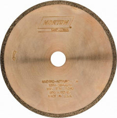 Norton - 4" Diam x 1/2" Hole, 180 Grit Surface Grinding Wheel - Diamond, Type 1A1R, Medium Grade - Benchmark Tooling