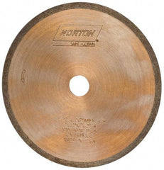 Norton - 4" Diam x 1/2" Hole, 220 Grit Surface Grinding Wheel - Diamond, Type 1A1R, Fine Grade - Benchmark Tooling