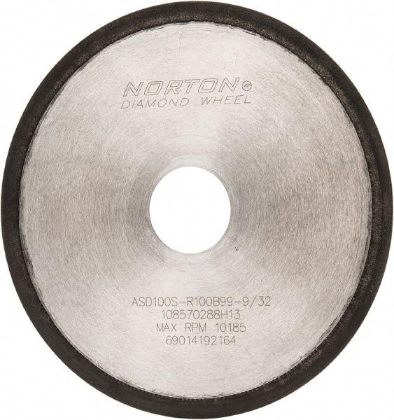 Norton - 6" Diam x 1-1/4" Hole, 100 Grit Surface Grinding Wheel - Type 1A1R, Coarse Grade - Benchmark Tooling