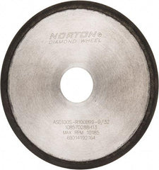 Norton - 6" Diam x 1-1/4" Hole, 100 Grit Surface Grinding Wheel - Type 1A1R, Coarse Grade - Benchmark Tooling
