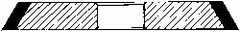 Norton - 6" Diam x 1-1/4" Hole x 3/32" Thick, 320 Grit Surface Grinding Wheel - Diamond, Type 1V1P, Extra Fine Grade, Resinoid Bond - Benchmark Tooling