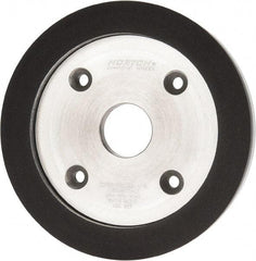 Norton - 6" Diam, 1-1/4" Hole Size, 3/4" Overall Thickness, 150 Grit, Type 6 Tool & Cutter Grinding Wheel - Very Fine Grade, Diamond, P Hardness, Vitrified Bond - Benchmark Tooling