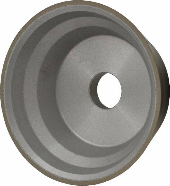 Norton - 3-3/4" Diam, 3/4" Hole Size, 1-1/2" Overall Thickness, 120 Grit, Type 11 Tool & Cutter Grinding Wheel - Fine Grade, Diamond, Resinoid Bond - Benchmark Tooling