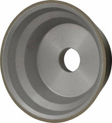 Norton - 3-3/4" Diam, 3/4" Hole Size, 1-1/2" Overall Thickness, 120 Grit, Type 11 Tool & Cutter Grinding Wheel - Fine Grade, Diamond, Resinoid Bond - Benchmark Tooling