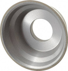 Norton - 3-3/4" Diam, 1-1/4" Hole Size, 1-1/2" Overall Thickness, 150 Grit, Type 11 Tool & Cutter Grinding Wheel - Very Fine Grade, CBN, Resinoid Bond - Benchmark Tooling