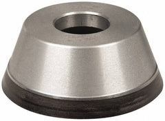 Norton - 3-3/4" Diam, 1-1/4" Hole Size, 1-1/2" Overall Thickness, 100 Grit, Type 11 Tool & Cutter Grinding Wheel - Fine Grade, CBN, Resinoid Bond - Benchmark Tooling