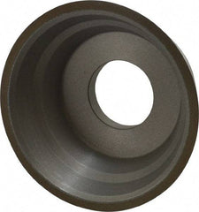 Norton - 3-3/4" Diam, 1-1/4" Hole Size, 1-1/2" Overall Thickness, 150 Grit, Type 11 Tool & Cutter Grinding Wheel - Very Fine Grade, CBN, Resinoid Bond - Benchmark Tooling