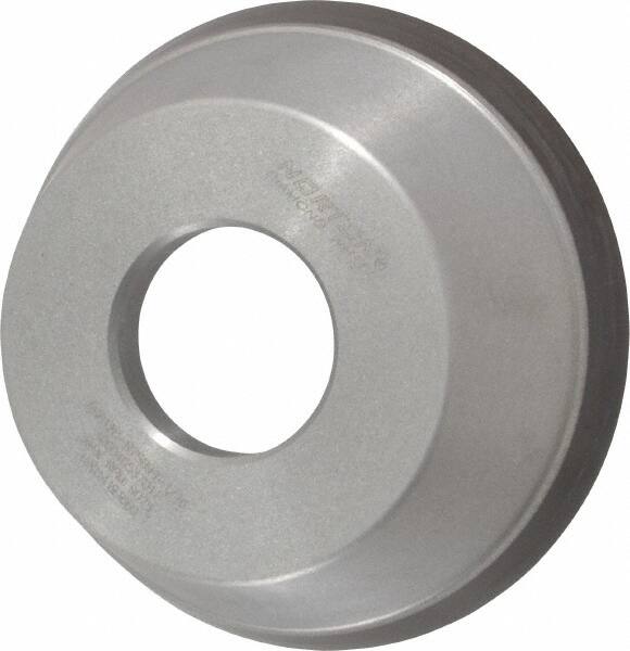 Norton - 3-3/4" Diam, 1-1/4" Hole Size, 1-1/2" Overall Thickness, 120 Grit, Type 11 Tool & Cutter Grinding Wheel - Fine Grade, Diamond, Resinoid Bond - Benchmark Tooling