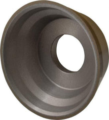 Norton - 3-3/4" Diam, 1-1/4" Hole Size, 1-1/2" Overall Thickness, 150 Grit, Type 11 Tool & Cutter Grinding Wheel - Very Fine Grade, Diamond, Resinoid Bond - Benchmark Tooling