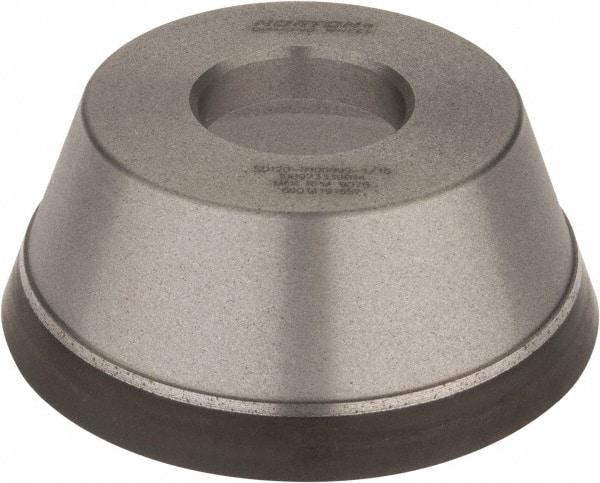 Norton - 3-3/4" Diam, 1-1/4" Hole Size, 1-1/2" Overall Thickness, 120 Grit, Type 11 Tool & Cutter Grinding Wheel - Fine Grade, Diamond, Resinoid Bond - Benchmark Tooling