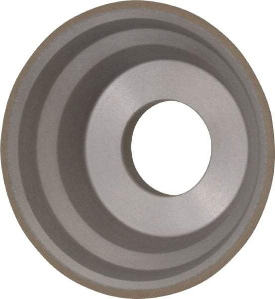 Norton - 3-3/4" Diam, 1-1/4" Hole Size, 1-1/2" Overall Thickness, 150 Grit, Type 11 Tool & Cutter Grinding Wheel - Very Fine Grade, Diamond, Resinoid Bond - Benchmark Tooling