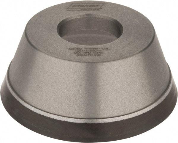 Norton - 3-3/4" Diam, 1-1/4" Hole Size, 1-1/2" Overall Thickness, 180 Grit, Type 11 Tool & Cutter Grinding Wheel - Very Fine Grade, Diamond, Resinoid Bond - Benchmark Tooling