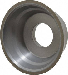 Norton - 3-3/4" Diam, 1-1/4" Hole Size, 1-1/2" Overall Thickness, 150 Grit, Type 11 Tool & Cutter Grinding Wheel - Very Fine Grade, Diamond, Resinoid Bond - Benchmark Tooling