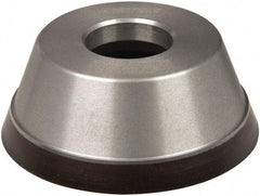 Norton - 3-3/4" Diam, 1-1/4" Hole Size, 1-1/2" Overall Thickness, 220 Grit, Type 11 Tool & Cutter Grinding Wheel - Very Fine Grade, Diamond, Resinoid Bond - Benchmark Tooling