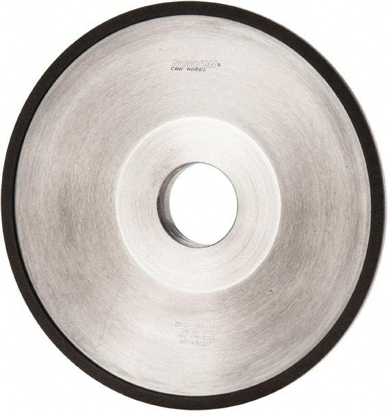 Norton - 6" Diam, 1-1/4" Hole Size, 1" Overall Thickness, 120 Grit, Type 12 Tool & Cutter Grinding Wheel - Fine Grade, CBN, Resinoid Bond - Benchmark Tooling