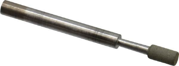 Norton - 1/8" Head Diam x 1/4" Head Thickness Diamond (Abrasive) Grinding Pin - 1/8" Shank Diam x 1-1/2" Shank Length, Very Fine Grade, 220 Grit - Benchmark Tooling