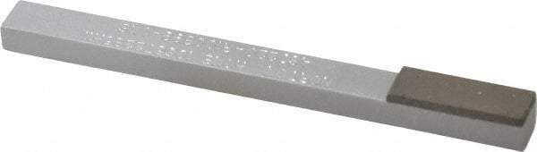 Norton - Very Fine, 1" Length of Cut, Single End Diamond Hone - 220 Grit, 3/8" Wide x 1/4" High x 4" OAL - Benchmark Tooling