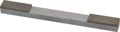 Norton - Fine & Very Fine, 1" Length of Cut, Double End Diamond Hone - 120 & 220 Grit, 3/8" Wide x 1/4" High x 4" OAL - Benchmark Tooling