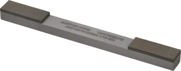 Norton - Very Fine & Extra Fine, 1" Length of Cut, Double End Diamond Hone - 150 & 320 Grit, 3/8" Wide x 1/4" High x 4" OAL - Benchmark Tooling