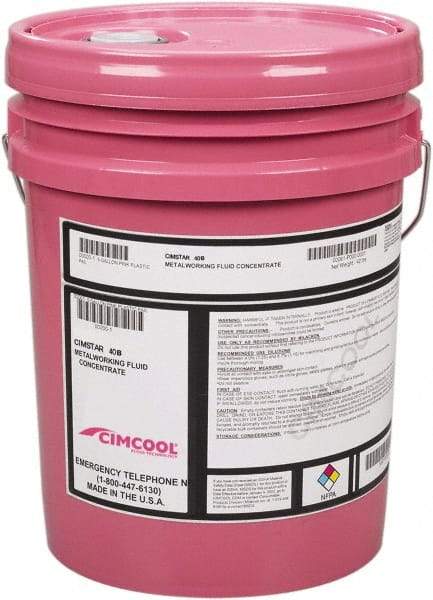 Cimcool - Cimstar 40B, 5 Gal Pail Cutting & Grinding Fluid - Semisynthetic - Benchmark Tooling