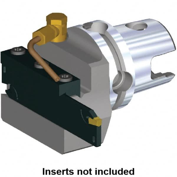 Kennametal - 26 Insert, 59.8mm Head Length, Modular Grooving Blade Holder Head - Left Hand Cut, System Size KM50, Through Coolant, Series A2 - Benchmark Tooling