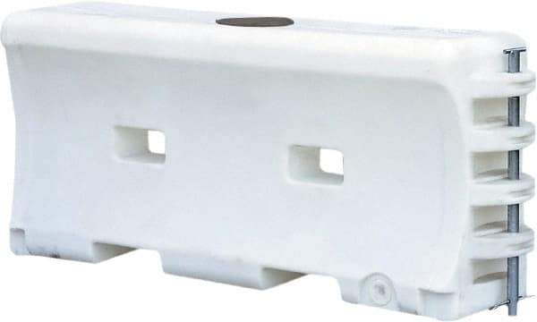 VizCon - 32" High x 6' Max Width Barrier - Low Density Polyethylene, White - Benchmark Tooling