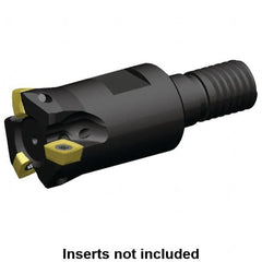 Kennametal - 1" Cutting Diam, Modular Connection Indexable Copy End Mill - 4 Inserts, XPLT0603 Insert, A7792VXP06SA1.0Z4R1.4 Toolholder - Benchmark Tooling