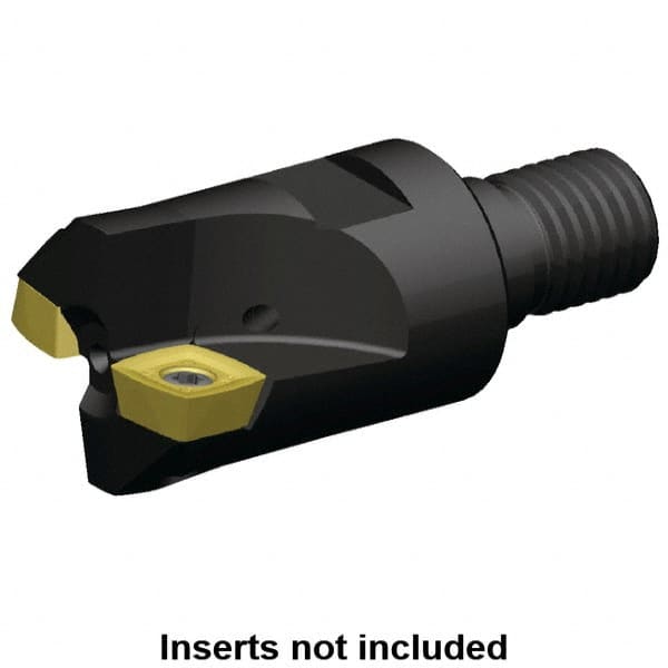 Kennametal - 1-1/4" Cutting Diam, Modular Connection Indexable Copy End Mill - 2 Inserts, XDLT1205 Insert, A7792VXD12SA1.25Z02R2 Toolholder - Benchmark Tooling