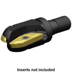 Kennametal - 5/8" Cut Diam, 5/8" Max Depth of Cut, 5/8" Shank Diam, Indexable Ball Nose End Mill - M08 Modular Connection, A5505VX Toolholder, XPNT Insert - Benchmark Tooling