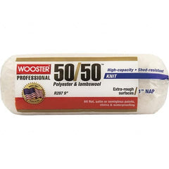 Wooster Brush - 1" Nap, 9" Wide Paint Roller - Rough Texture, Wool/Poly Blend - Benchmark Tooling