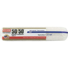 Wooster Brush - 3/4" Nap, 14" Wide Paint Roller - Semi-Rough to Rough Texture, Wool/Poly Blend - Benchmark Tooling